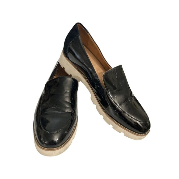 Vionic Kensley  Womens Size 10  Black Patent Leather Loafers shoes - Picture 1 of 8